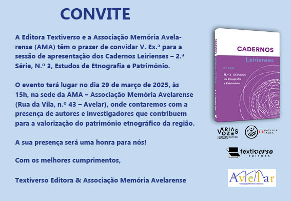 Convite Cadernos leienses 2.ª Série n.º 3