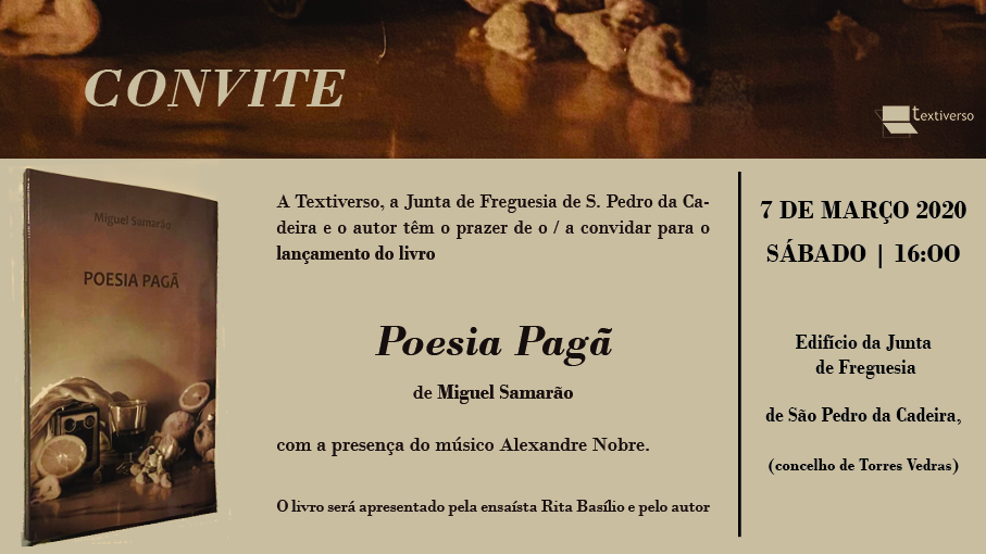 Convite lançamento Poesia Pagã