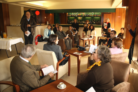 A apresentação ocorreu no bar do Hotel Eurosol