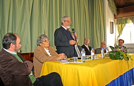 Aspecto geral da mesa